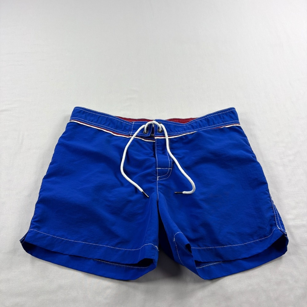 Parke & Ronen Swim Trunks Mens Size 30 Blue Lined Shorts Bathing Suit